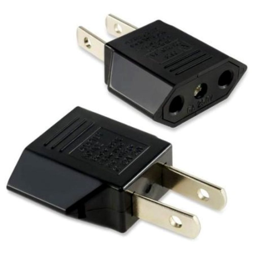 Insten Travel Charger EU to US Plug Adapters Black